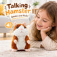 ⏳Time-Limited Special⏰Talking Hamster Plush – repeats whatever you say, auto head-shaking, hilarious fun for kids & adults