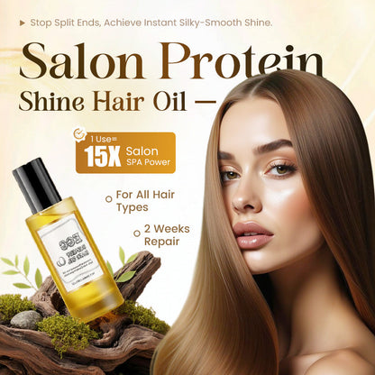 🌟 BUY 2 GET 1 FREE! ✨ EGG PROTEIN HAIR OIL - Intensive Repair & Shine, Enriched with Keratin and Natural Oils, Restores Softness and Strength to Damaged Hair 🌿🧴