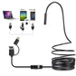 🔍 50% OFF! ✨ 3-IN-1 ENDOSCOPE - 2.0MP HD with 6 LED Lights, IP67 Waterproof, Compatible with Smartphones for Home Inspection and DIY Projects 📱🛠️