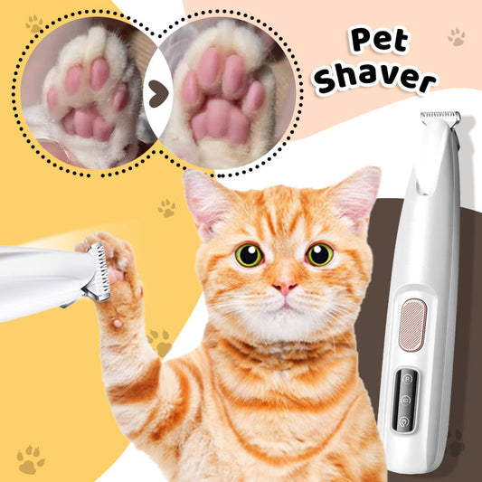 ⏳Limited-time 50% off⏰Waterproof Rechargeable Pet Shaver with LED Light🐱🐶
