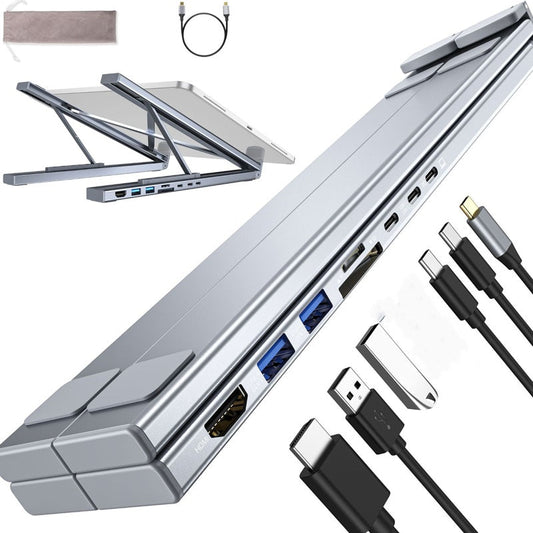 💥HOT SALE💥Limited-time offer-USB-C Docking Station Laptop Stand with 4K HDMI