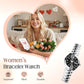 ⌚ LIMITED-TIME 50% OFF! Women’s Elegant Stainless Steel Bracelet Watch, Waterproof Crystal Dial Calendar Quartz Wrist Watch