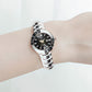 ⌚ LIMITED-TIME 50% OFF! Women’s Elegant Stainless Steel Bracelet Watch, Waterproof Crystal Dial Calendar Quartz Wrist Watch
