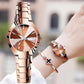 ⌚ LIMITED-TIME 50% OFF! Women’s Elegant Stainless Steel Bracelet Watch, Waterproof Crystal Dial Calendar Quartz Wrist Watch