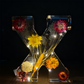 LED Floral Resin Letter Night Light