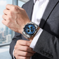 Bold 48mm Men's Analog-Digital Watch – Stainless Steel Strap