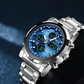 Bold 48mm Men's Analog-Digital Watch – Stainless Steel Strap