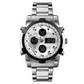 Bold 48mm Men's Analog-Digital Watch – Stainless Steel Strap