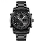 Bold 48mm Men's Analog-Digital Watch – Stainless Steel Strap