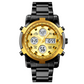 Bold 48mm Men's Analog-Digital Watch – Stainless Steel Strap