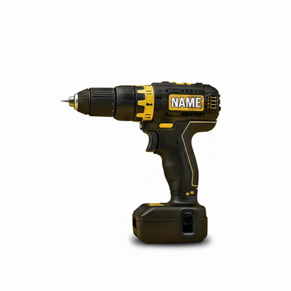 🛠️ Power Drill Flat Acrylic Keychain Charm