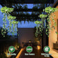 🌿40% OFF!🪴Solar Hanging Grass Light – Realistic Foliage, Warm White, IP65 ✨
