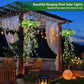 🌿40% OFF!🪴Solar Hanging Grass Light – Realistic Foliage, Warm White, IP65 ✨