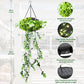 🌿40% OFF!🪴Solar Hanging Grass Light – Realistic Foliage, Warm White, IP65 ✨