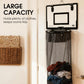 🎉FLASH DEAL 50% OFF – Over-the-Door Basketball Laundry Hamper | Creative Score Game, Big Black Mesh Net, Acrylic/Wood Backboard, No-Drill Install 🚪🏀