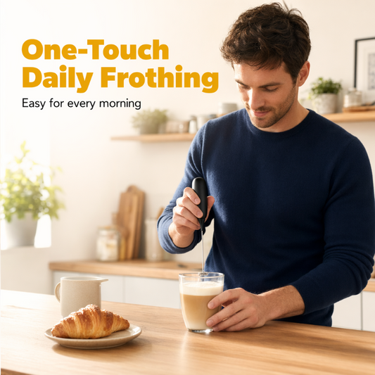 🔥 Today Only -50% OFF! ☕ Electric Milk Frother for Coffee