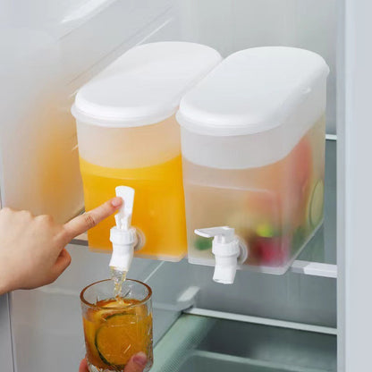 🥤🧊 LIMITED-TIME 50% OFF! 3.5L Refrigerator Beverage Dispenser – Built-In Spigot, Space-Saving Design & Easy-Fill Wide Opening