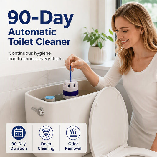 🚽 Automatic Toilet Cleaner – Long-Lasting Tablets, Fresh Scent 🌿