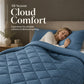 📢📢50% OFF !! ⏰ 3-Piece Quilted Comforter Set with Shams – All-Season Microfiber