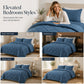 📢📢50% OFF !! ⏰ 3-Piece Quilted Comforter Set with Shams – All-Season Microfiber