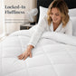 📢📢50% OFF !! ⏰ 3-Piece Quilted Comforter Set with Shams – All-Season Microfiber