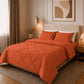 📢📢50% OFF !! ⏰ 3-Piece Quilted Comforter Set with Shams – All-Season Microfiber