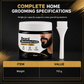 🧔50% OFF NOW! Men's Natural Black Beard Dye Cream – Gentle Charcoal Beard Blackening Cream, Gray Beard Coverage, Nourishing Formula with Application Brush for Home Use