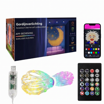 🎄 App-Controlled Music Sync String Lights