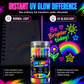 6-Piece UV Neon Highlighter Markers